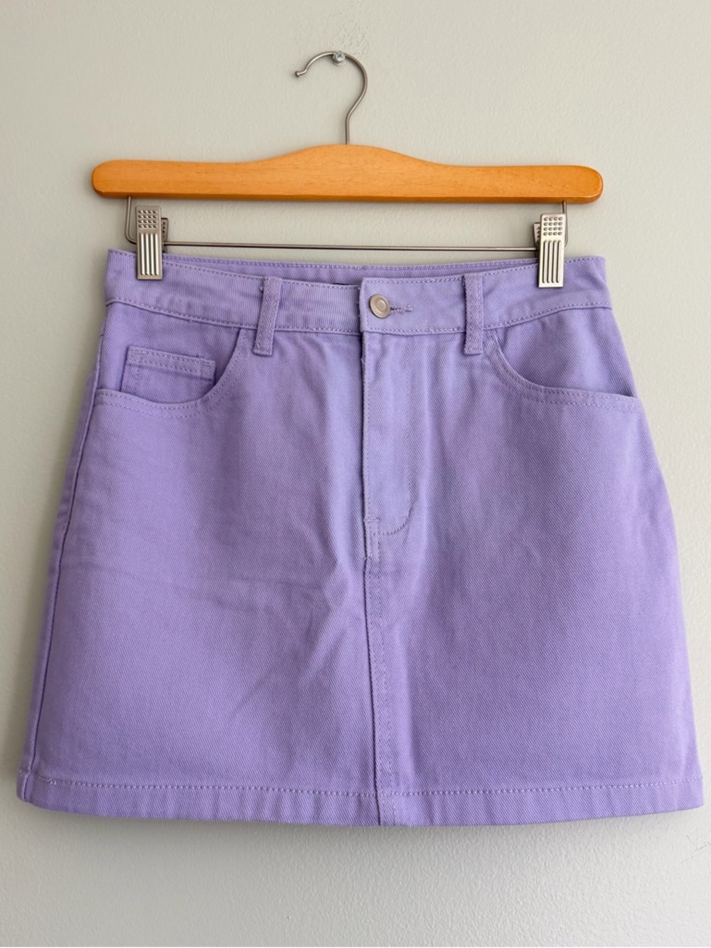 NWT Forever 21 Lavender Mini Skirt Cotton Size Small